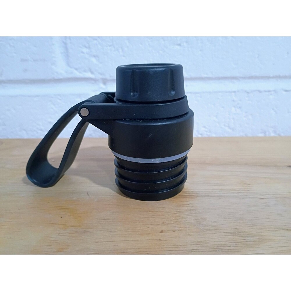 Iron Flask Sports Water Bottle Lid Flip Top Spout Cap with Handle Black